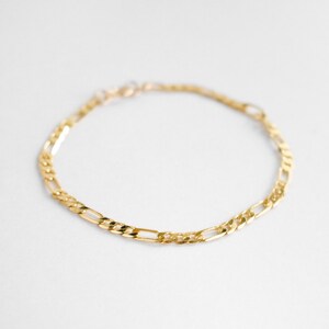 Treviso Bracelet Gold-Filled Figaro Chain Bracelet image 2