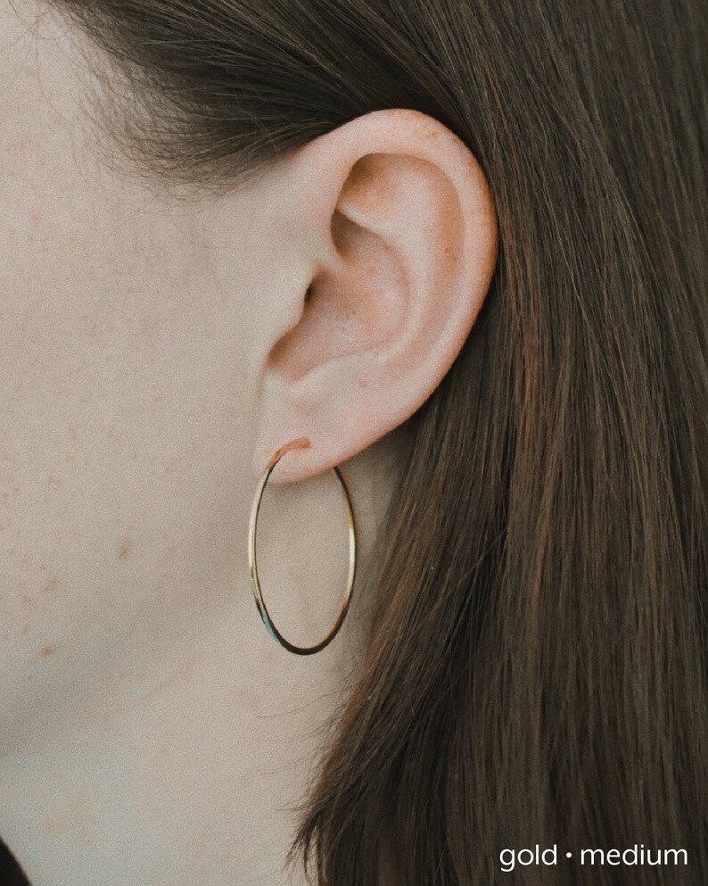 The Nubia Hoops Slim Endless Hoops image 7