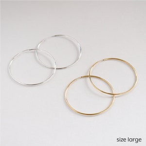 The Nubia Hoops Slim Endless Hoops image 4