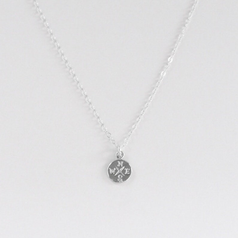 The Terra Nova Necklace Sterling Silver Compass Necklace image 3