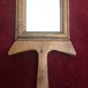 Wooden Hand Mirror