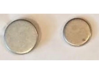 Flat Pewter Buttons