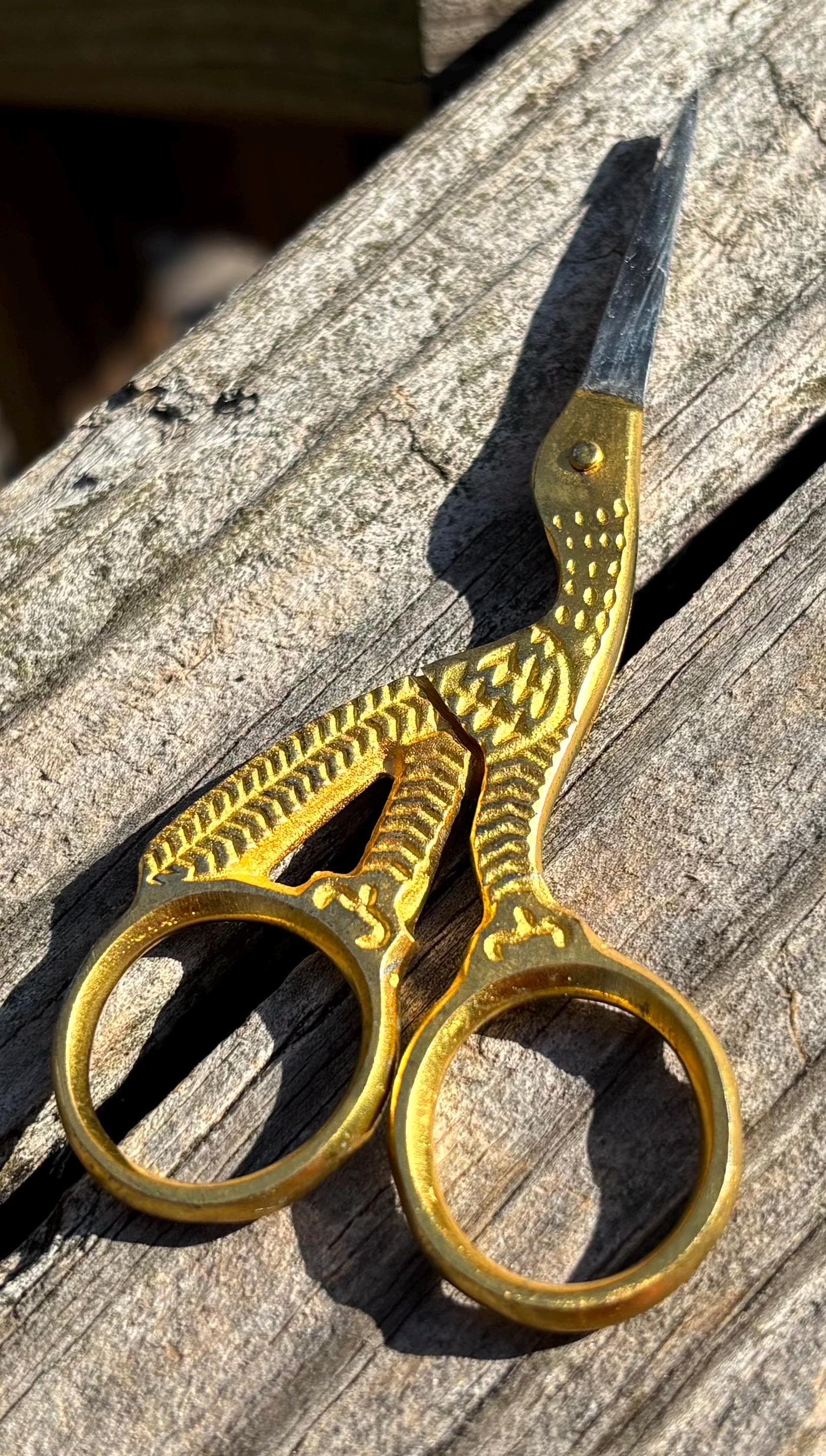 Gold Tone Fancy Scissors - Etsy