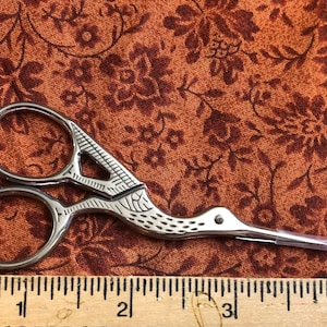 19th Century Stork & Fancy Scissors
