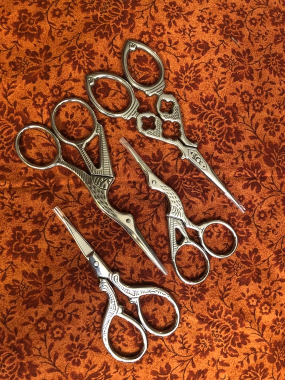 19th Century Stork & Fancy Scissors - Etsy
