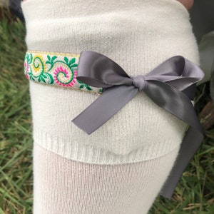 Hand Sewn Ribbon Garters