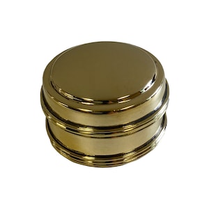 Reproduction  Brass Round Snuff/Pill Box