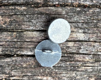 Half Inch Flat Pewter Buttons
