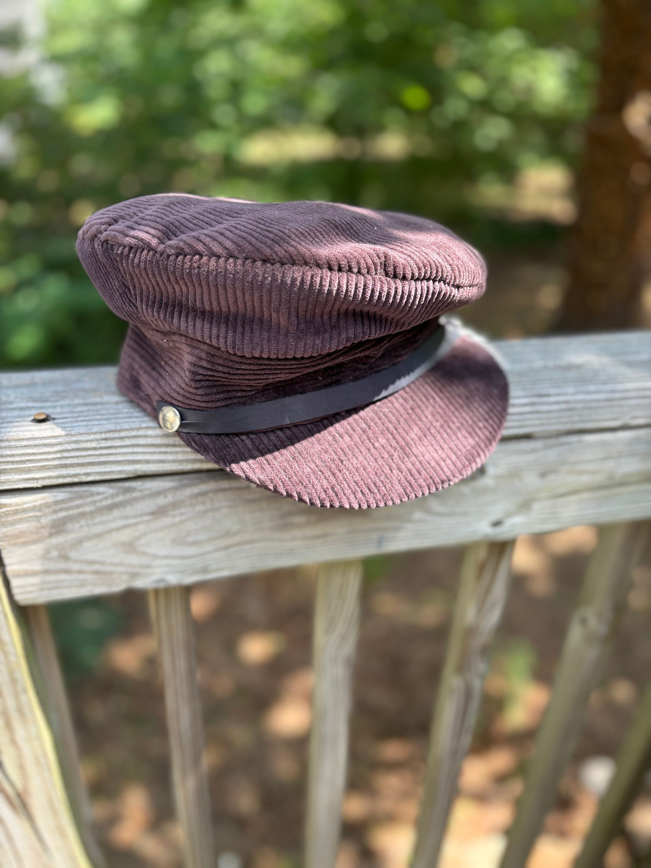 Civilian Brown Corduroy Wheel Cap - Etsy