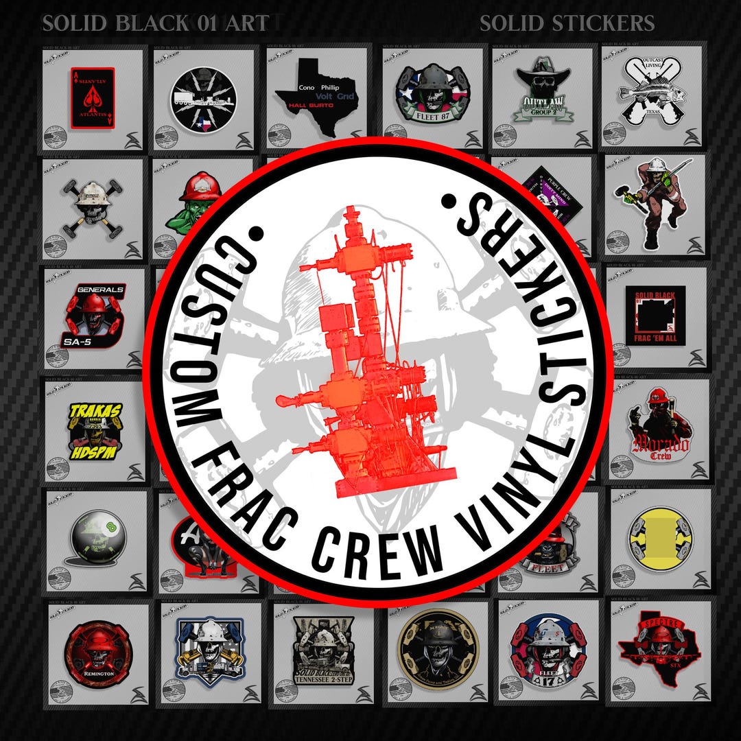 Frac Stack Decal Custom Designed Frac Crew Hardhat Sticker Pack-oilfield Gift Decals - Etsy