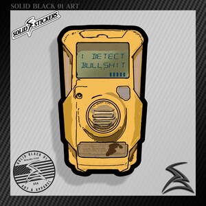 autocollant drôle de casque de <br> Profitez-en ! H2S Monitor BS Detector en vinyle | Cadeau pour travailleur du pétrole et du gaz | Sticker casque Roughneck