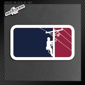 Pro Lineman Hardhat Sticker-Lineman Pride Decal-Linemen Emblem Vinyl