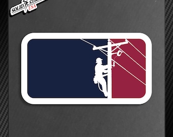 Pro Lineman Hardhat Sticker-Lineman Pride Decal-Linemen Emblem Vinyl
