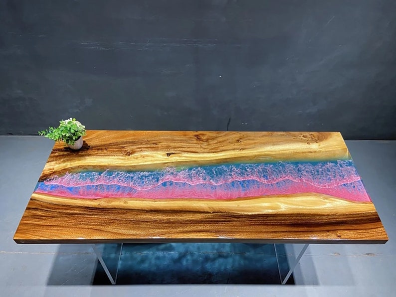 10 Best Epoxy Table Top For Home & Office 3 Epoxy River Table Top Epoxy Resin River Table