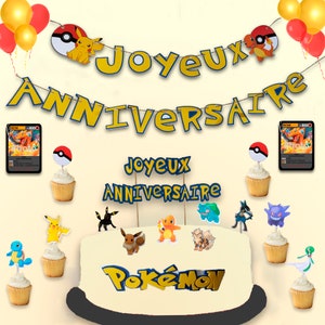 decorations pokemon anniversaire — pas cher