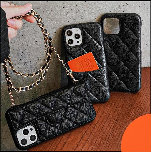 Crossbody Chain Strap Card Wallet Case Cover For iPhone 13 Pro Max 12 11 XS  7 8+