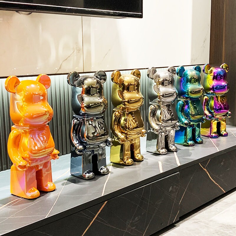 BearBrick 400% Statue Unique : Pop Art Sculpture Hexa Bear Style