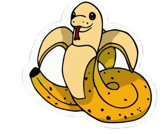 Banana ball python sticker