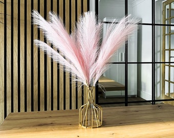 Faux Pampas Grass - Pink (5 Stems)