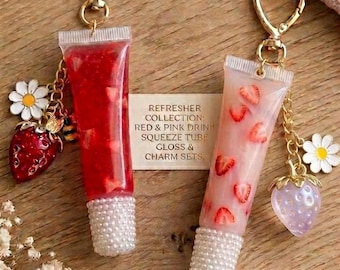 Strawberry flavored lip gloss