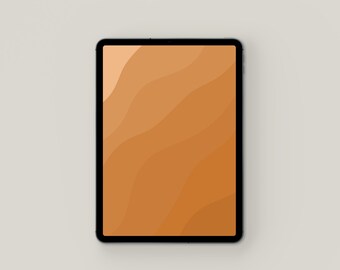 Burnt Orange Abstract iPad Wallpaper Background | Digital Download | Instant Download | Tablet Lock screen Neutral Boho Modern Aesthetic