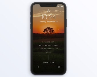 Christian Phone Wallpaper Background | Nature Photography | Digital Download | Instant download | iPhone Lockscreen | Bible Verse Aesthetic