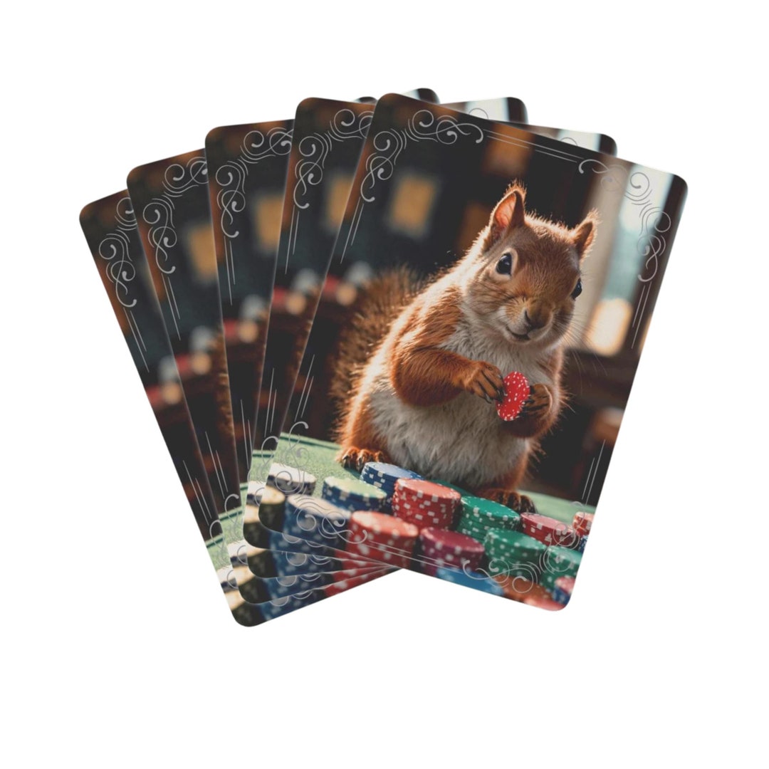 Squirrel Playing Cards, Squirrel Poker Playing Cards, Squirrel Cards ...