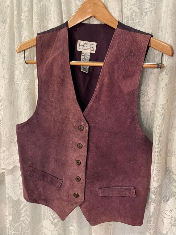 Genuine Leather Vest Purple Arizona Jeans - image 4