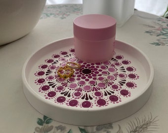 Pink plate mandala