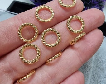 Twisted Thick Ring 12 MM-5 pieces