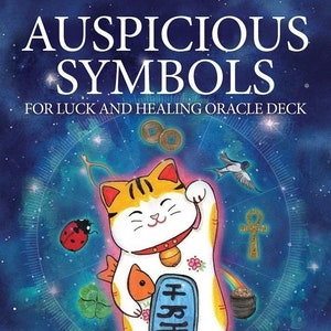 Auspicious Symbols for Luck and Healing Oracle Deck By Alison DeNicola &Sabina Espinet With Guide Book, Gift Set, Gift