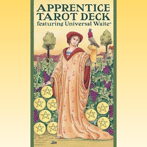 Apprentice Tarot Deck By Jody Boginski Barbessi with Guidebook, Learn Tarot, Gift Set, Valentine's Day Set