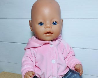 Lindo conjunto de conejito para muñeca bebé de 43 cm