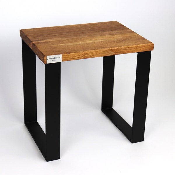 FerroLignum tabouret chêne acier