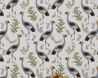 Watercolor Wallpaper, Chinoiserie Wallpaper Peel and Stick, Crane Bird Wallpaper, Asian Wall Art, Chinese Wallpaper, Japanese Wallpaper