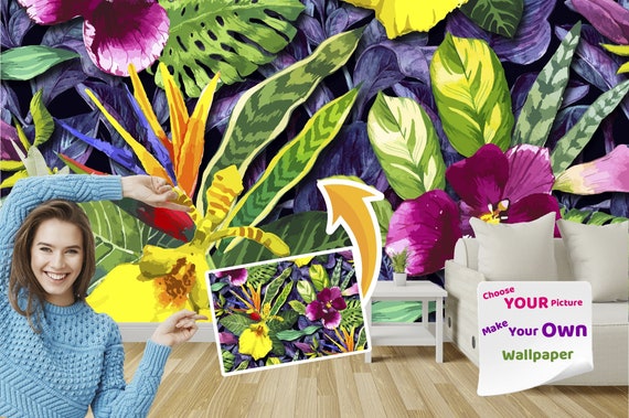 Custom Photo Wallpaper Mural: Peel and Stick, Removable, Non-Woven