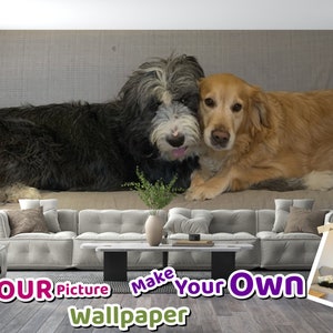 Make Your Own Wallpaper | Personalized Decor | Custom Wallpaper | Any Size Custom Photo Peel And Stick Wallpaper | Adhesive Wallpaper | DIY