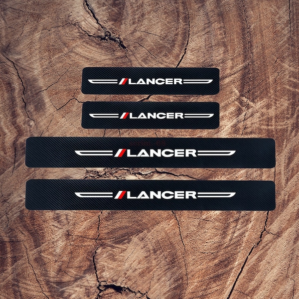 Carbon Car Door Sill Sticker Etsy