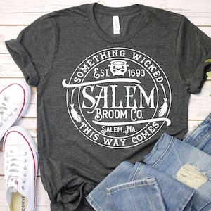Salem Broom Co. Halloween T-Shirt: Something Wicked Tee