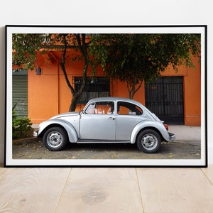 Mexico Travel Print Home Decor | Mexico, City | Volkswagen Beetle | Mexico photography | Wall art | Print only|