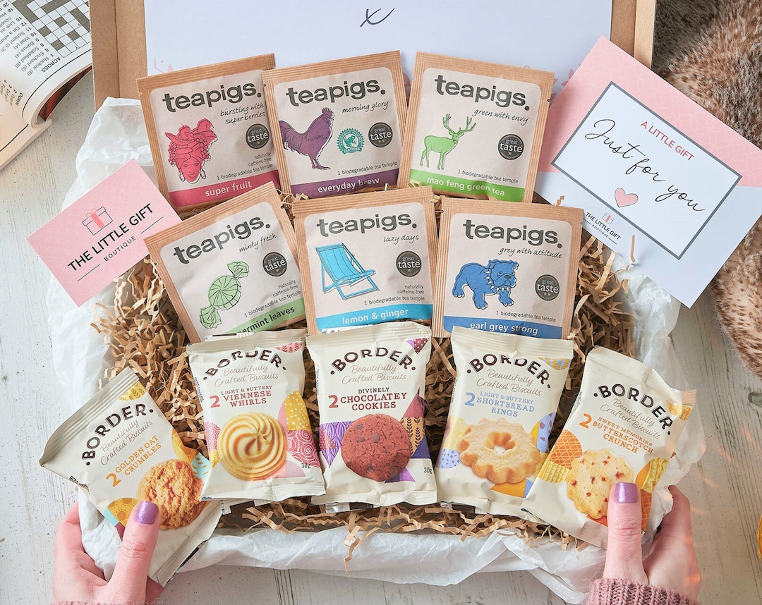 Tea and Biscuit Treat Box, Tea and Biscuit Hamper, Tea and Biscuit Gift