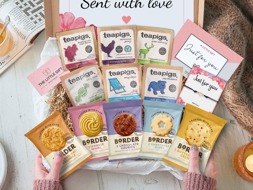 Tea and Biscuit Treat Box, Tea and Biscuit Hamper, Tea and Biscuit Gift