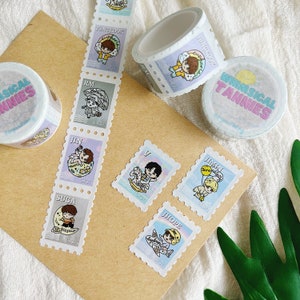 BTS Whimsical Tannies Stamp Washi Tape