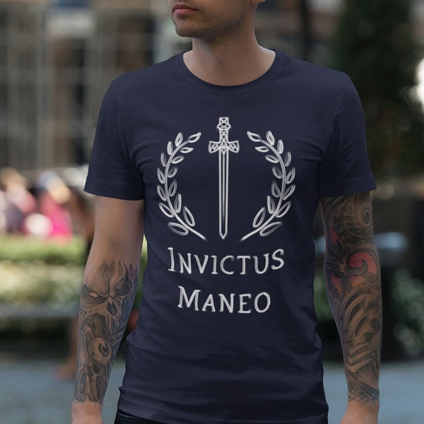 Invictus Maneo Latin Phrase T-Shirt