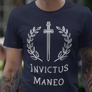 Invictus Maneo Latin Phrase T-Shirt