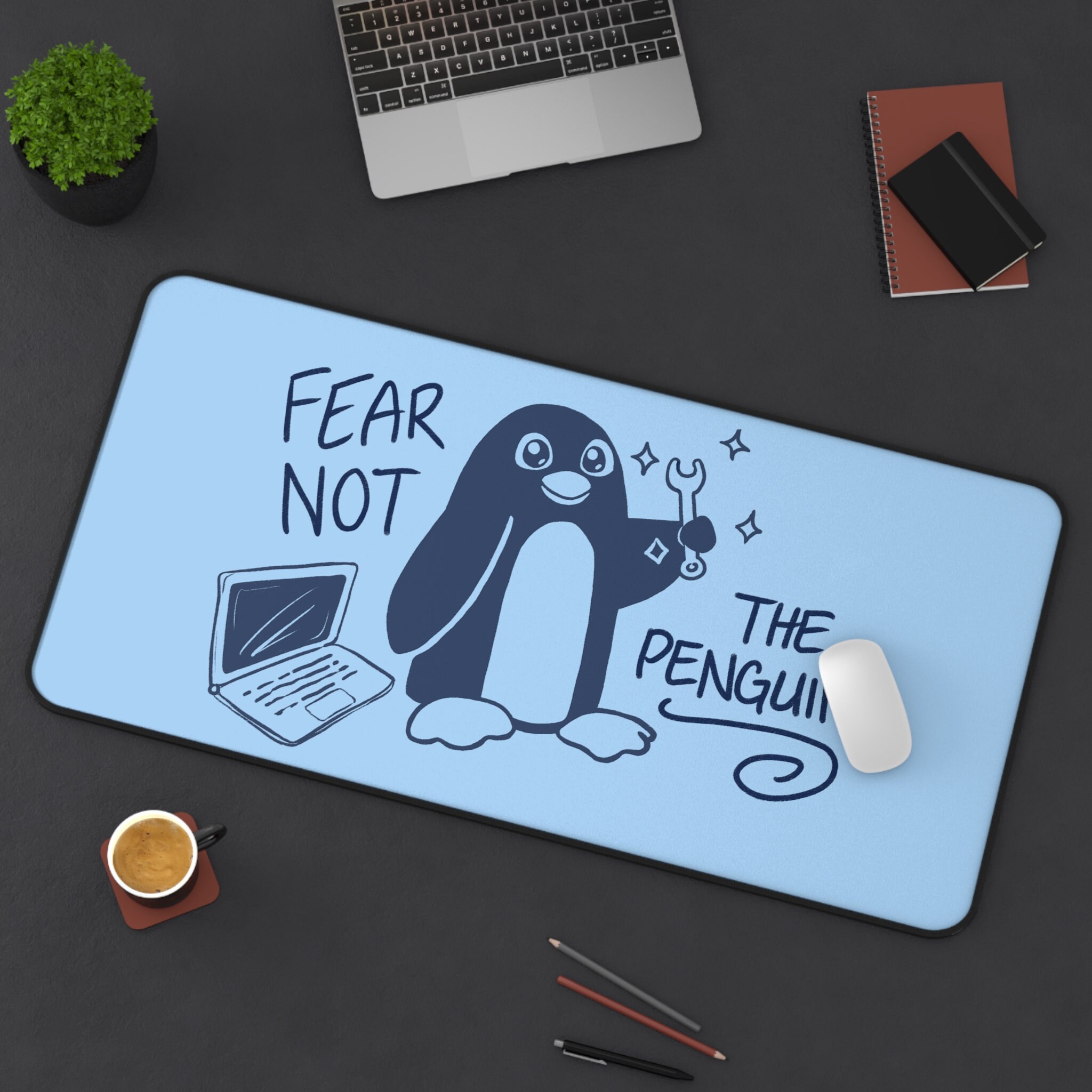 Fear Not the Penguin Funny Linux Open Source Hacker Desk Mat - Etsy