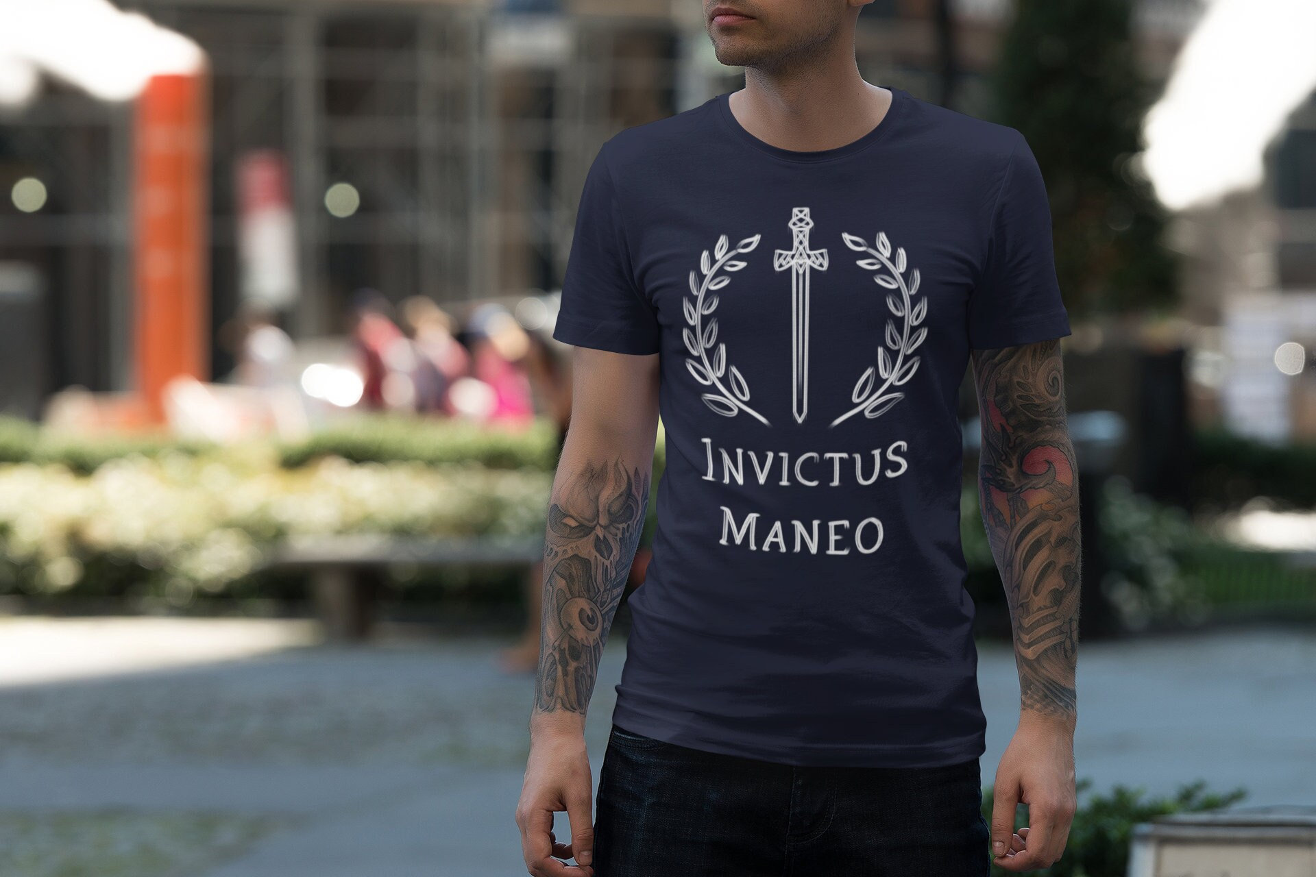 Invictus Maneo Latin Phrase T-Shirt
