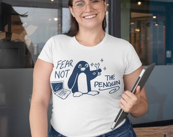 Camiseta divertida para programadores de Linux: No temas al pingüino