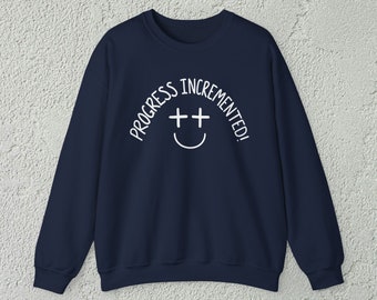 Moletom com codificação engraçada incrementada progresso, presente para programador, desenvolvedor de software, engenheiro de web designer, camisa de suor de tecnologia engraçada