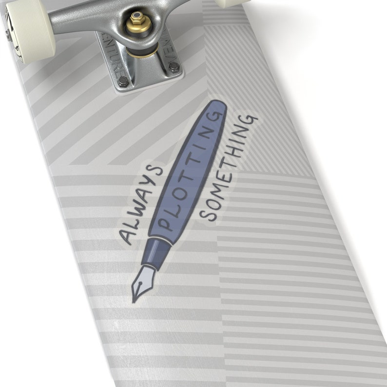 Always Plotting Something Story Writing Sticker, Small Gift for Writer Author Novelist Screenwriter image 9